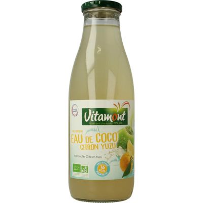 Vitamont Kokoswater lemon yuzu bio (750ml) 750ml