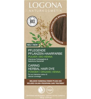 Logona Haarkleur 091 chocolade bruin (100g) 100g