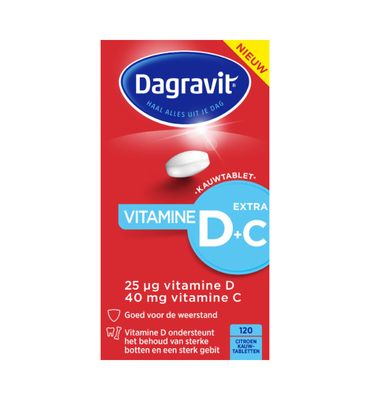 Dagravit Vitamine D3 25mcg vitamine C (120ktb) 120ktb
