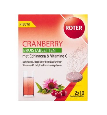Roter Bruistabletten cranberry duopack (20brt) 20brt