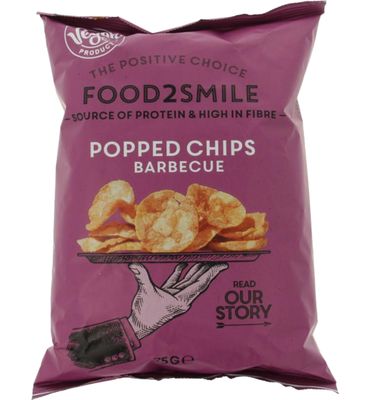 Food2Smile Popped chips barbeque (75g) 75g