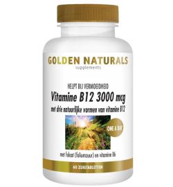 Golden Naturals Golden Naturals Vitamine B12 3000mcg (60zt)