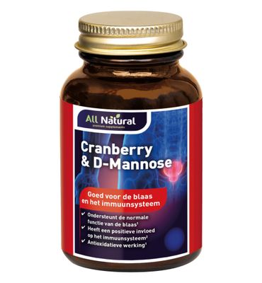 All Natural Cranberry 250mg& d mannose 250 (60ca) 60ca
