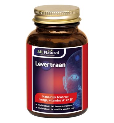 All Natural Levertraan vitamine a & d (100ca) 100ca