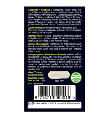 Lucovitaal Probiotica vitamine & mineralen complex (30ca) 30ca