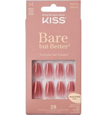 Kiss Bare but better nails nude (1set) 1set