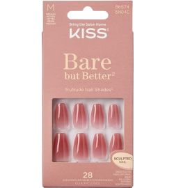 Kiss Kiss Bare but better nails nude (1set)
