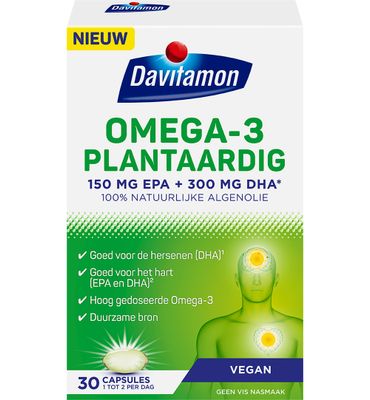 Davitamon Omega 3 plantaardig (30ca) 30ca