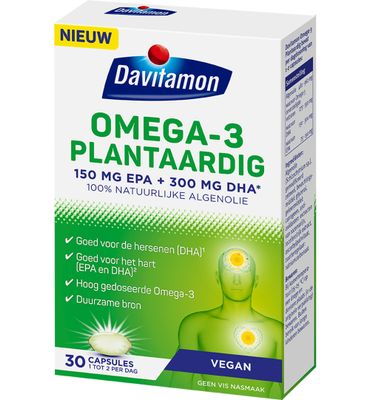 Davitamon Omega 3 plantaardig (30ca) 30ca