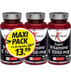 Lucovitaal Lucovitaal Vitamine C 1000 3-pack (180st)