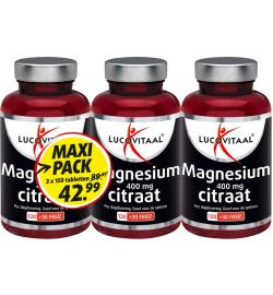 Lucovitaal Lucovitaal Magnesium citraat 3-pack (450st)