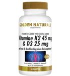 Golden Naturals Vitamine K2 45mcg & D3 25mcg (60tb) 60tb thumb