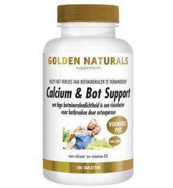 Golden Naturals Golden Naturals Calcium & bot support (180tb)