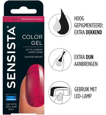 Sensista Color gel passionate punch (7.5ml) 7.5ml