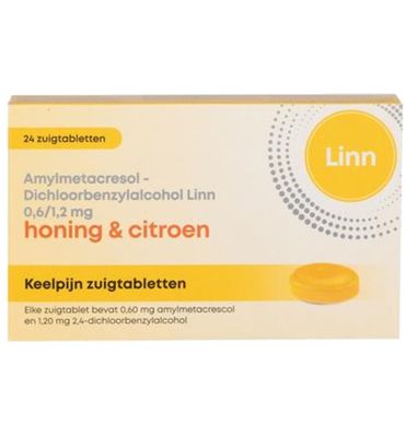 Linn Keelpijn honing & citroen (24zt) 24zt