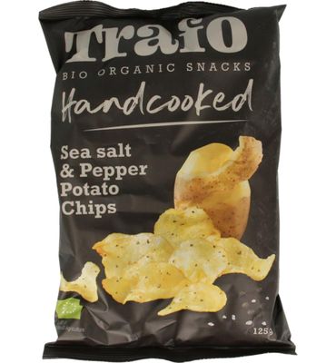 Trafo Chips handcooked zeezout & peper (125g) 125g