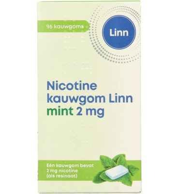 Linn Nicotine kauwgom 2mg mint (96st) 96st