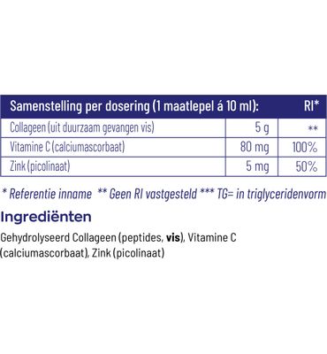 Vitakruid Pure viscollageen met vitamine C & zink (125g) 125g
