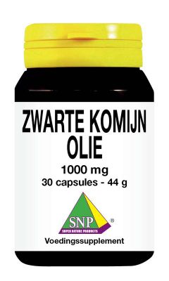 Snp Zwarte komijn olie 1000 mg (30sft) 30sft