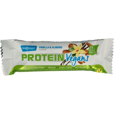 Maxsport Protein vegan reep vanilla-alm ond (40g) 40g
