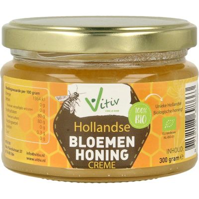 Vitiv Creme honing bio (300g) 300g