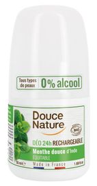 Douce Nature Douce Nature Deodorant roll on mint hervulb aar (50g)