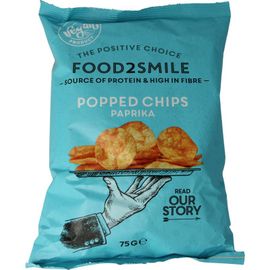 Food2Smile Food2Smile Popped chips paprika (75g)