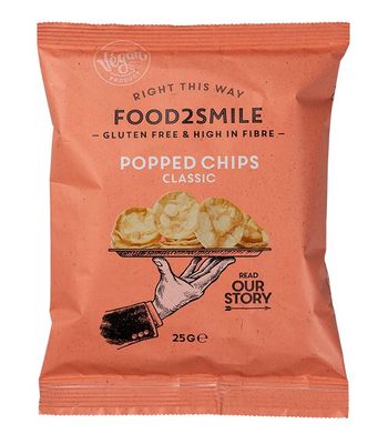 Food2Smile Popped chips classic (25g) 25g