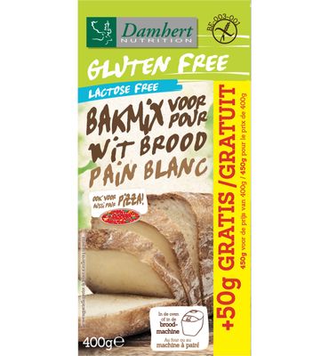 Damhert Bakmix wit glutenvrij (400g) 400g