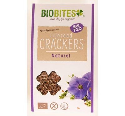 Biobites Raw food lijnzaad cracker naturel (30g) 30g