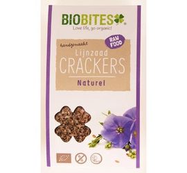 Biobites Biobites Raw food lijnzaad cracker naturel (30g)