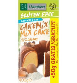 Damhert Damhert Cakemix glutenvrij met 50 gram gratis (400g)