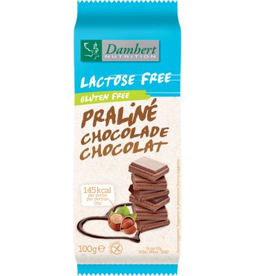 Damhert Chocoladetablet praline lactosevrij (100g) 100g