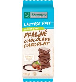 Damhert Damhert Chocoladetablet praline lactosevrij (100g)