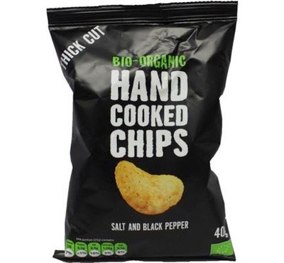 Trafo Chips handcooked zout en peper bio (40g) 40g
