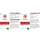 Vitals Acetyl-L-carnitine 500 mg (60ca) 60ca thumb