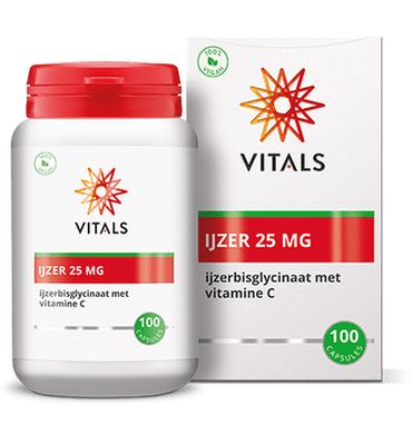 Vitals IJzer 25 mg met Vitamine C (100ca) 100ca