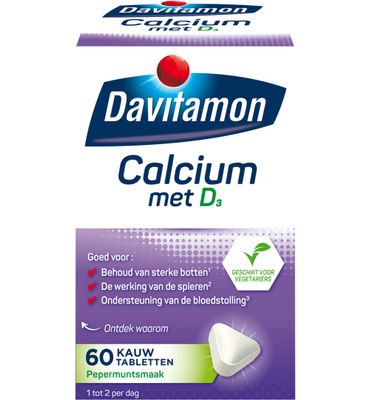 Davitamon Calcium & D3 mint (60kt) 60kt
