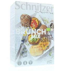 Schnitzer Schnitzer Brunch mix broodjes 2 x 4 stuks bio (200g)