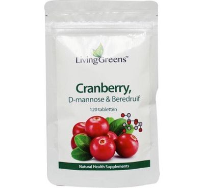 LivingGreens Cranberry met D Mannose (120tb) 120tb