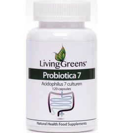 Livinggreens LivingGreens Probiotica acidophilus 7 culturen (120ca)