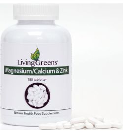 Livinggreens LivingGreens Magnesium calcium zink (180tb)