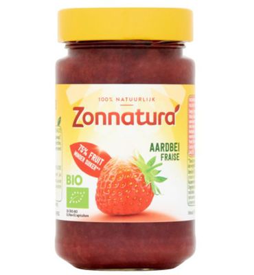 Zonnatura Fruitspread aardbei 75% bio (250g) 250g