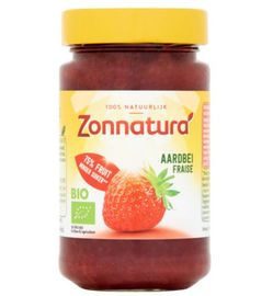Zonnatura Zonnatura Fruitspread aardbei 75% bio (250g)