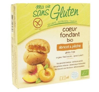 Ma Vie Sans Gluten Koekjes met abrikoos/perzik glutenvrij bio (6x2st) 6x2st