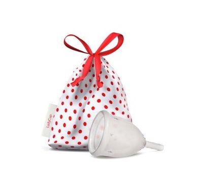 LadyCup Menstruatie cup transparant maat S 40mm (1st) 1st