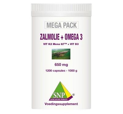 Snp Zalmolie & omega 3 megapack (1200ca) 1200ca