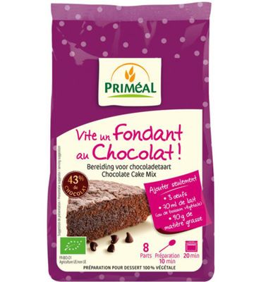 Priméal Bakmix voor chocoladecake bio (300g) 300g