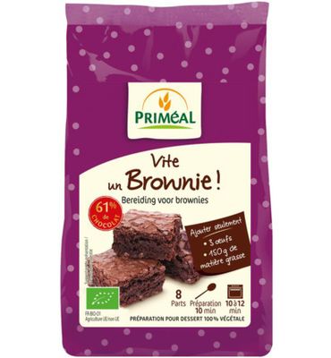 Priméal Bakmix voor brownies bio (350g) 350g