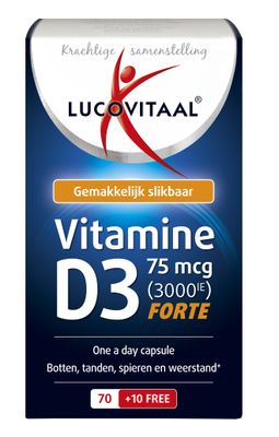 Lucovitaal Vitamine D3 75mcg (70ca) 70ca